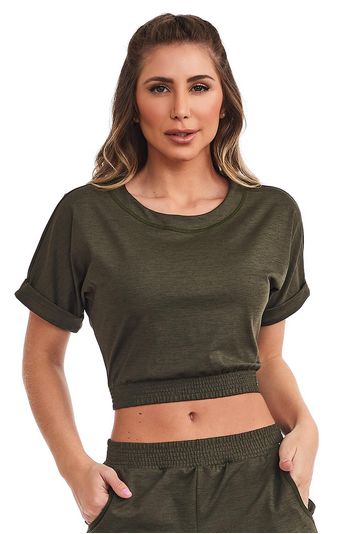 Cropped Fitness Element Verde