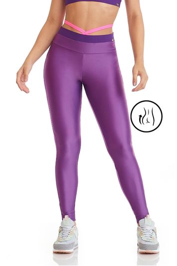 Calça Legging Empina Bumbum Atletika Fabulous Roxa