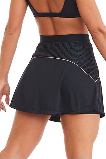 Short Saia Fitness Look Preto