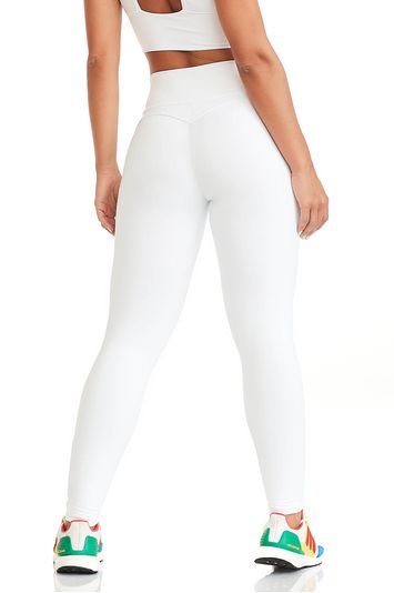 Calça Legging Empina Bumbum NZ Básica Branca