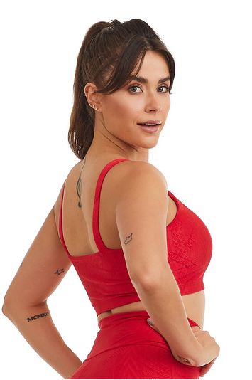 Top Cropped Exclusive Move Vermelho