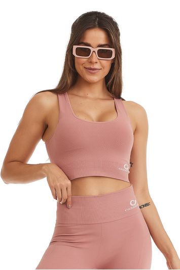 Top Cropped Seamless Move Rosa