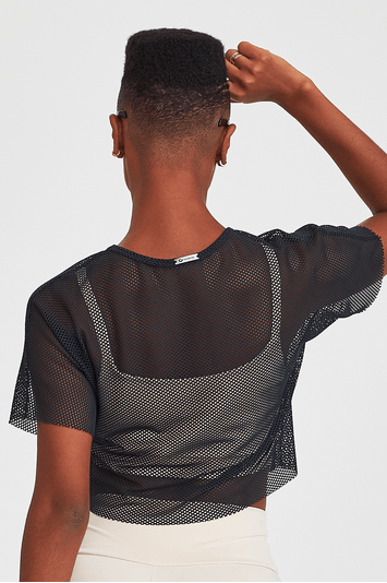 CROPPED FITNESS BÁSICO TELINHA PRETO