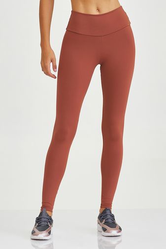 LEGGING NZ BÁSICA MARROM BRONZE