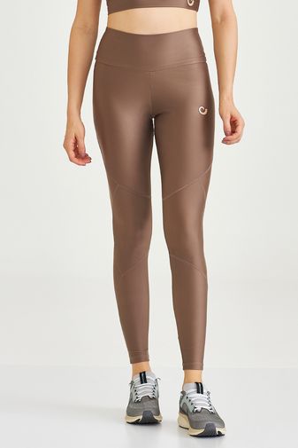 LEGGING ATLETIKA RECORTES BÁSICA MARROM CASTANHO