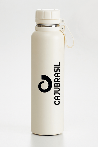 GARRAFA TÉRMICA COM INFUSOR DE BEBIDAS OFF WHITE