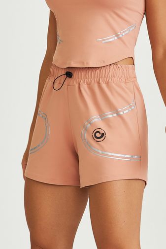 SHORT SOLTO TD COM REGULADOR DE ELÁSTICO ROSA BLUSH