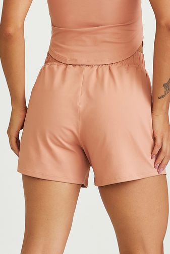 SHORT SOLTO TD COM REGULADOR DE ELÁSTICO ROSA BLUSH