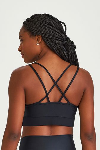 TOP ATLETIKA SANTORINI COM ABERTURA FRONTAL PRETO