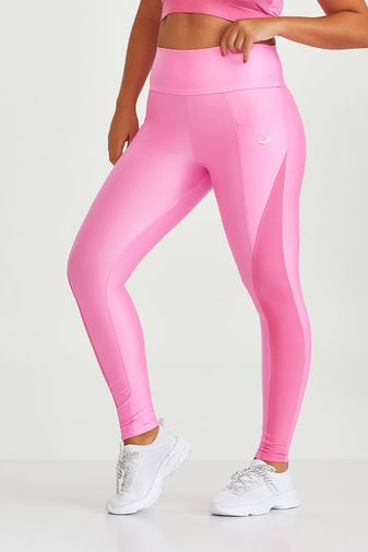 LEGGING ATLETIKA SANTORINI COM BOLSO ROSA GLOSSY