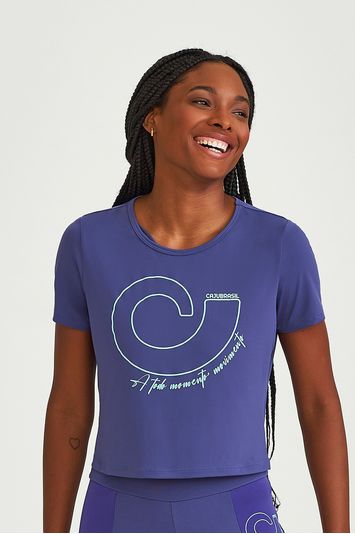 CROPPED UV COM SILK ROXO NETUNO