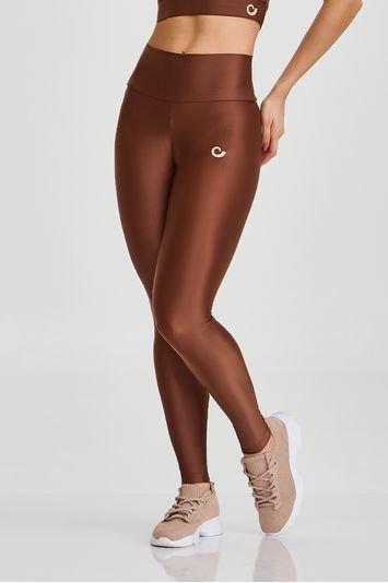 LEGGING ATLETIKA BÁSICA MARROM CAPUCCINO