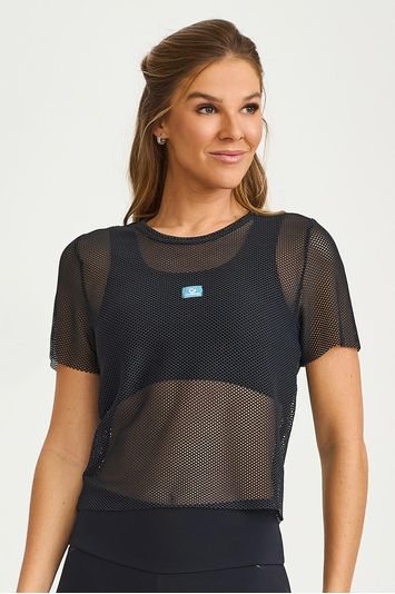 BLUSA DE TELA RESPIRAVEL PRETO