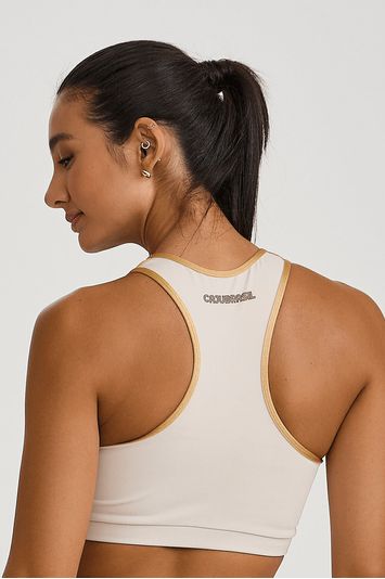 TOP HYPER ALCAS DUPLAS E COSTAS NADADOR  OFF WHITE
