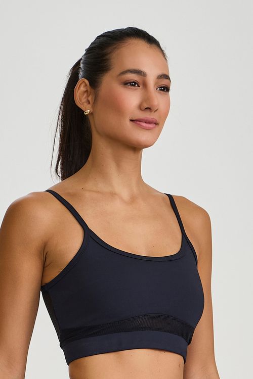 TOP HYPER COSTAS DE TELA PRETO