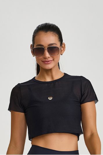 CROPPED TELA JERI  PRETO