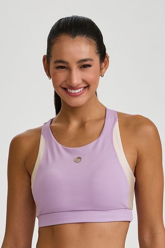 TOP HYPER COM BOLSO NAS COSTAS LILÁS ORQUÍDEA