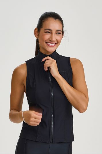 COLETE COM BOLSOS  PRETO