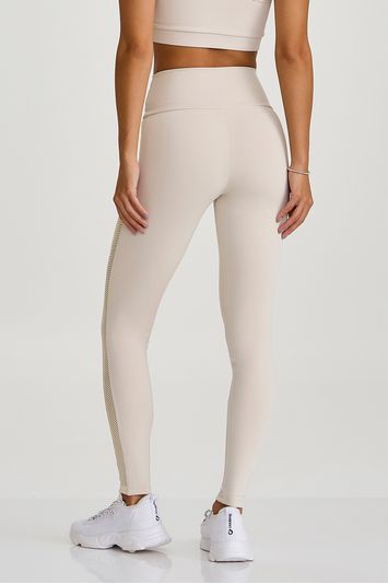 LEGGING DETALHE EM TELA  OFF WHITE