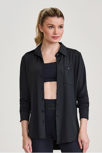 CAMISA UV CAJUBRASIL  PRETO