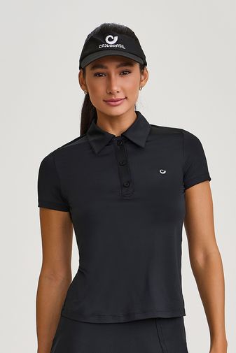 CAMISETA POLO UV DRY PRETA