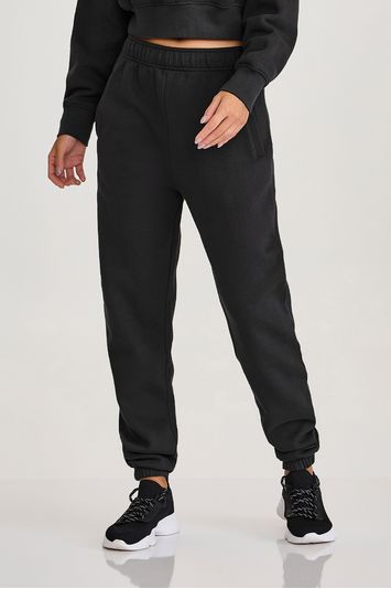 CALCA MOLETOM COM BOLSOS  PRETO
