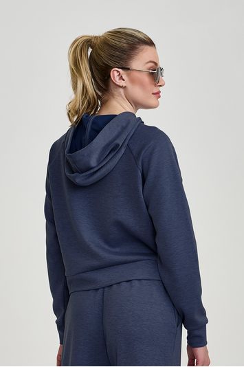 MOLETOM COM CAPUZ  AZUL MARINHO
