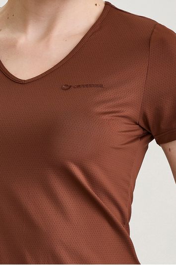 BLUSA ALONGADA NT  MARROM CAPUCCINO