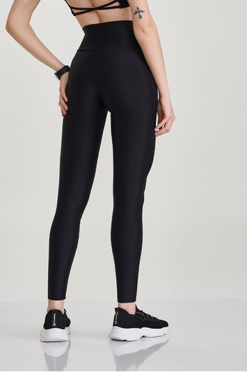 LEGGING COM BRILHO E TEXTURA  PRETO
