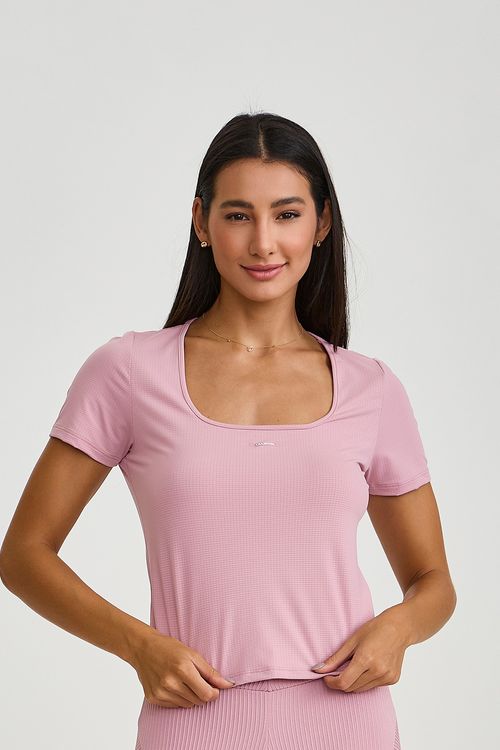 BLUSA TEXTURIZADA DRY  ROSA QUARTZO