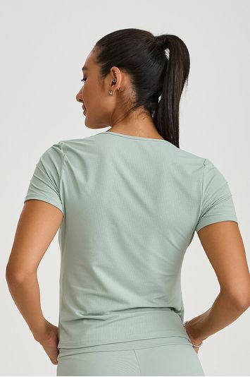 BLUSA TEXTURIZADA DRY  VERDE ALOE