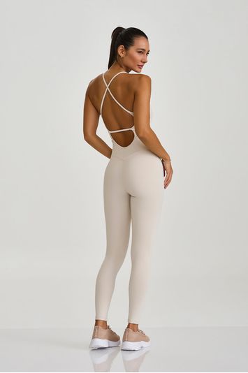 MACACÃO HYPER COM ELASTICO  OFF WHITE