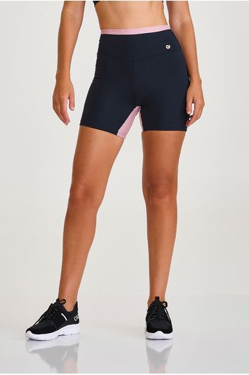 SHORT  NZ COM COMPRESSAO PRETO