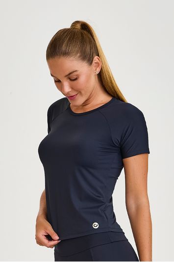 BLUSA ACQUA COSTAS RESPIRAVEL PRETO