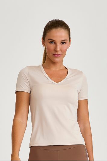 BLUSA BLOCKSUN DRY COM ELASTICO OFF WHITE