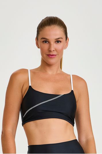 TOP BICOLOR PRETO
