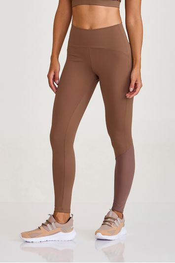 LEGGING COM TULE MARROM CASTANHO