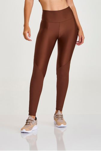 LEGGING ATLETIKA COM DETALHE TEXTURA MARROM CAPUCCINO