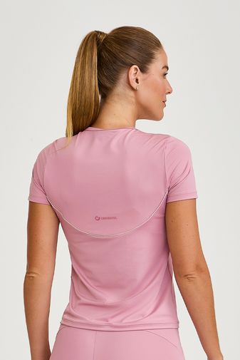 BLUSA BLOCKSUN DRY ETIQUETA COSTAS ROSA QUARTZO
