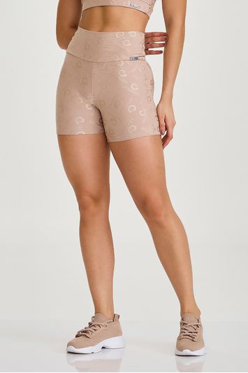 SHORT EXCLUSIVO CAJUBRASIL  BEGE CHOCOLATE