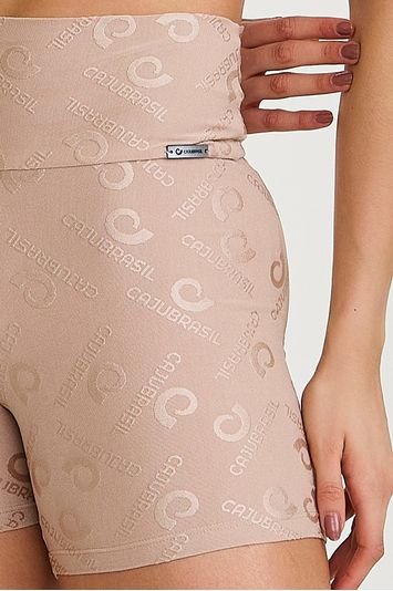 SHORT EXCLUSIVO CAJUBRASIL  BEGE CHOCOLATE