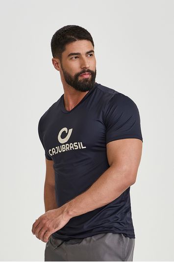 CAMISETA UNIFORME MASCULINA PRETO/OFF WHITE