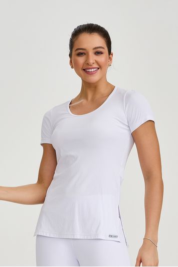 BLUSA FENDA LATERAL SB BÁSICA BRANCA