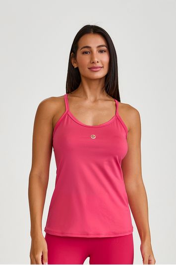 REGATA ALÇA FINA UV DRY BÁSICA CORAL PITAYA
