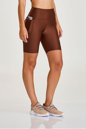 BERMUDA ATLETIKA BÁSICA MARROM CAPUCCINO