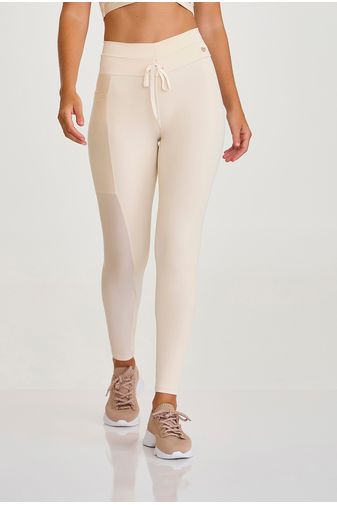 LEGGING NAKAY AFINA CINTURA COM BOLSO OFF WHITE