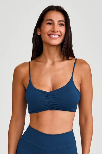 TOP FRANZIDO BÁSICO AZUL BLUE JEANS