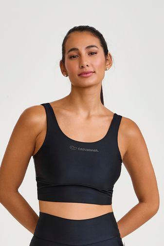 TOP ATLETIKA COM SILK PRETO