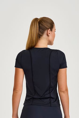 BLUSA UV COM PROTECAO SOLAR PRETO