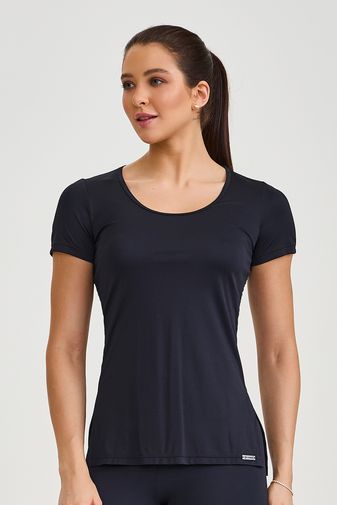 BLUSA FENDA LATERAL SB BÁSICA PRETA